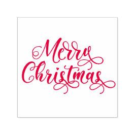 Auto Entintado Carimbo de Borracha com Autocolante Feliz Natal