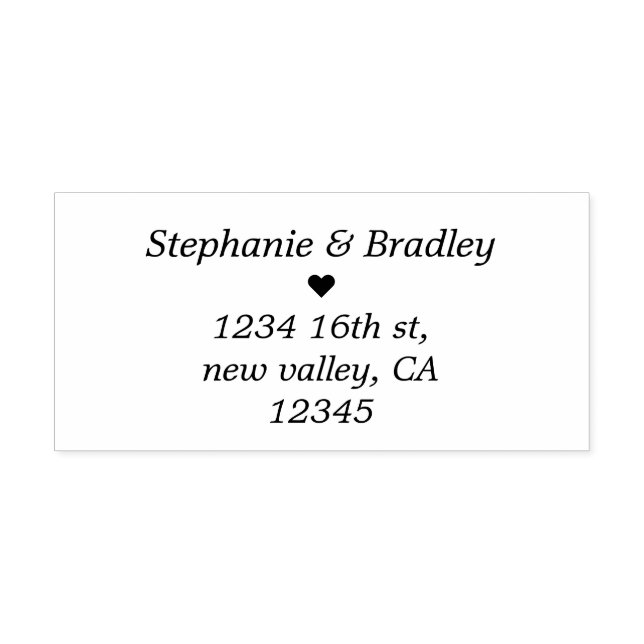 Auto Entintado Carimbo de Borracha de Autofabricação de Casamento (Design)
