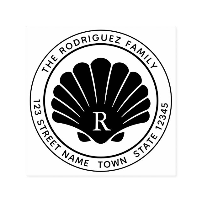 Auto Entintado Carimbo de Borracha de Autofabricação de Endereço  (Design)