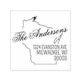 Auto Entintado Carimbo de Borracha de Autoimpressão de Endereço d