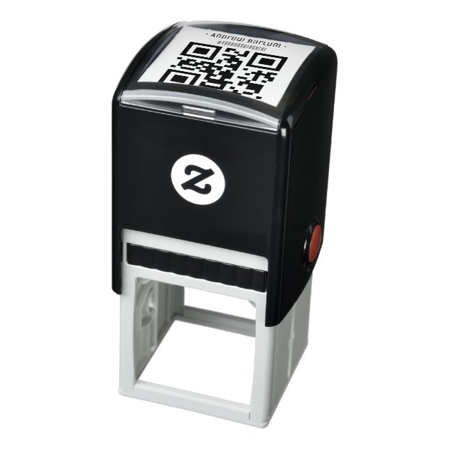 Auto Entintado Carimbo de Borracha de Código QR Personalizado Aut (Produto)
