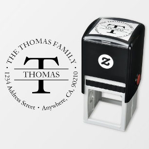 Auto Entintado Carimbo de Borracha de Endereço de Autodigitação d