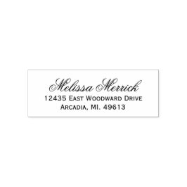 Auto Entintado Carimbo de Borracha de Endereço de Retorno Moderno