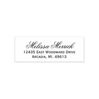 Auto Entintado Carimbo de Borracha de Endereço de Retorno Moderno