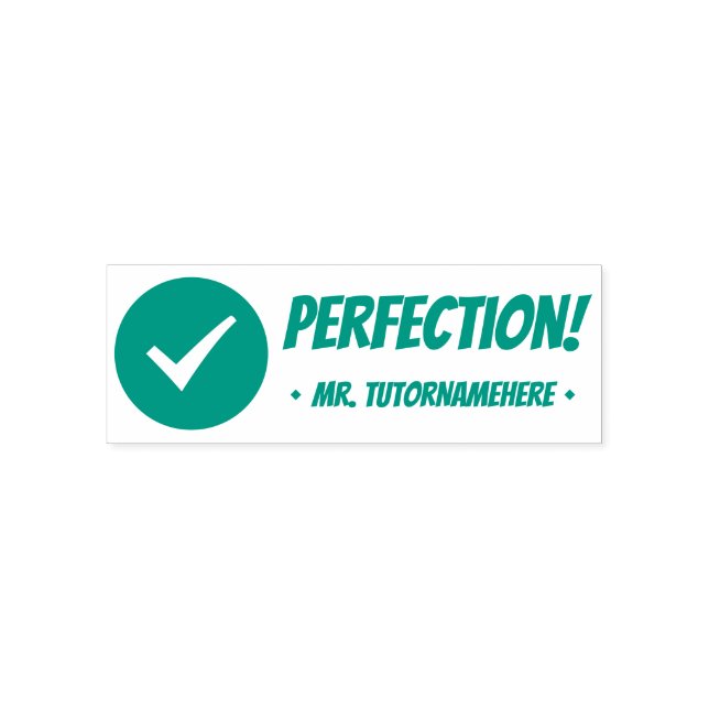 Auto Entintado Carimbo de Borracha de Feedback "Perfeição!" (Design)