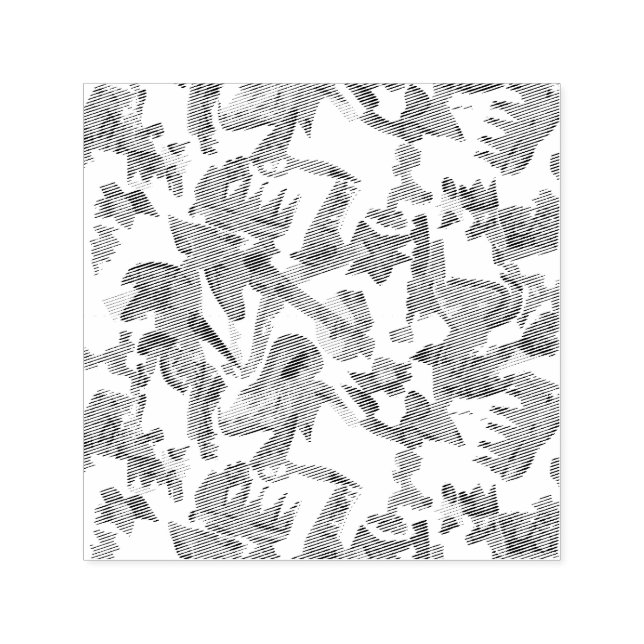 Auto Entintado Carimbo de Borracha de Incêndio Automático (Design)