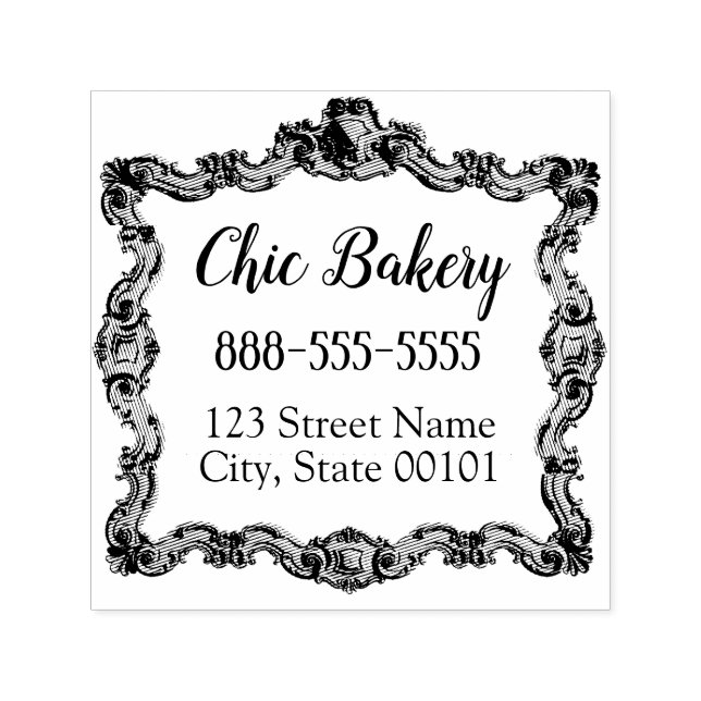 Auto Entintado Carimbo de Borracha de Injeção Automática de Quadr (Design)