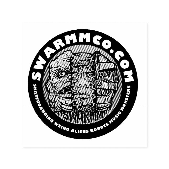 Auto Entintado Carimbo de borracha de tinta automática S.W.A.R.M. (Design)