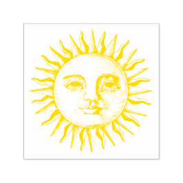 AUTO ENTINTADO CARIMBO DE BORRACHA DE VINTAGE SUN