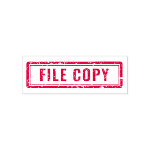 Auto Entintado Carimbo de Borracha do Office 'File Copy'