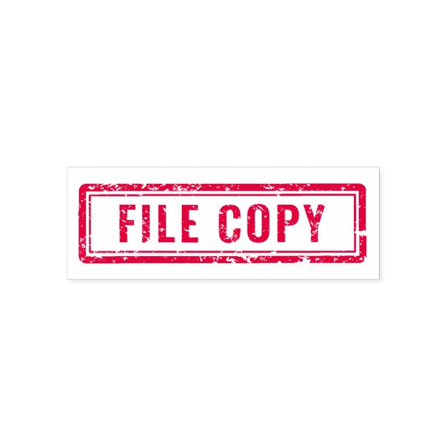 Auto Entintado Carimbo de Borracha do Office 'File Copy' (Design)