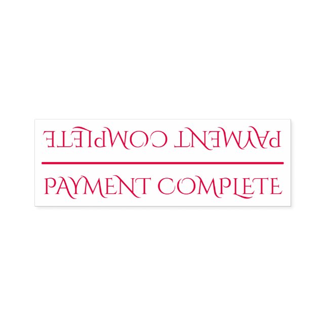Auto Entintado Carimbo de borracha "PAGAMENTO COMPLETO" (Design)