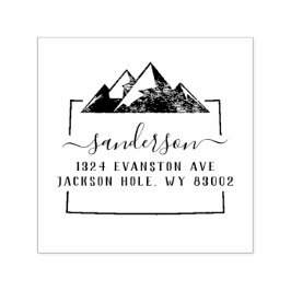 Auto Entintado Carimbo de Carimbo de Endereço de Devolução Wyomin