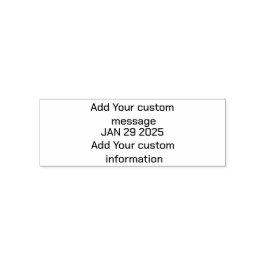 Auto Entintado Carimbo de Data Personalizável