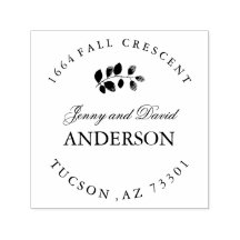 Carimbo de endereço da borracha de queda