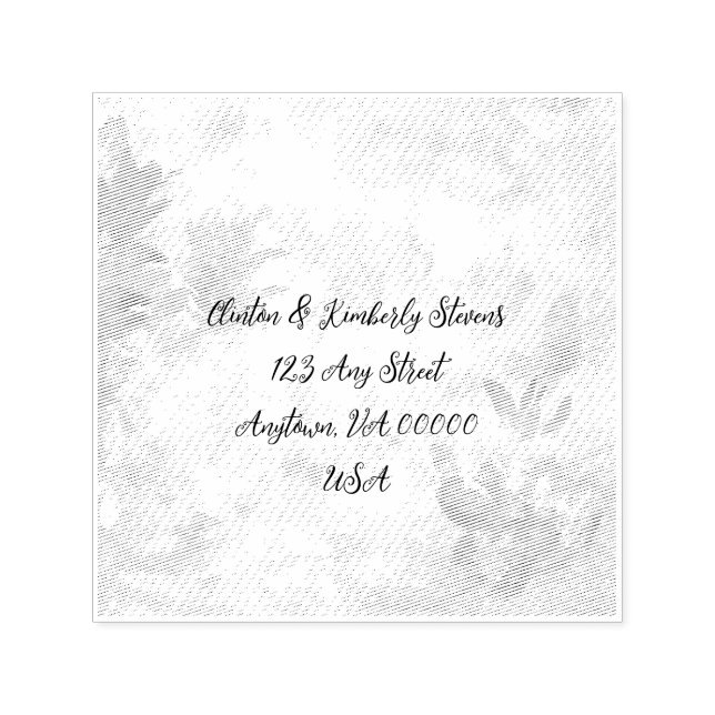 Auto Entintado Carimbo de Endereço de Automancha Elegante Adara P (Design)