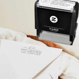 Auto Entintado Carimbo de Endereço de Devolução de Graduação de L