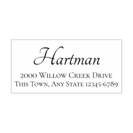 Auto Entintado carimbo de endereço de devolução RSVP