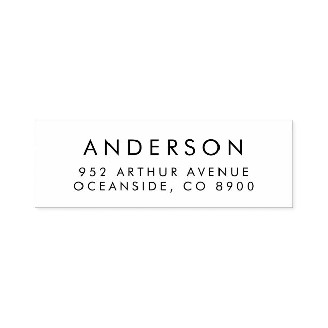 Auto Entintado Carimbo de Endereço de Retorno com Autoimpressão e (Design)