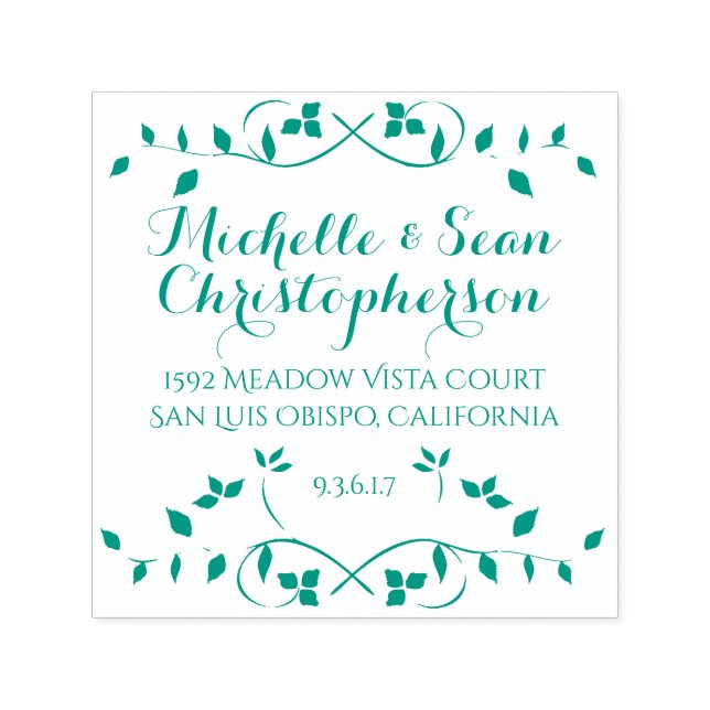 Auto Entintado Carimbo de Endereço de Retorno de Autodigitação de (Design)