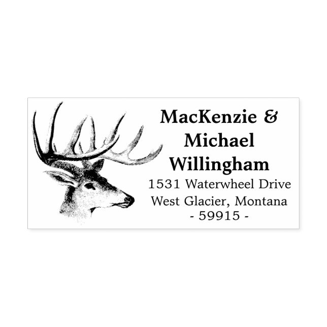 Auto Entintado Carimbo de Endereço de Retorno de Autodigitação do (Design)