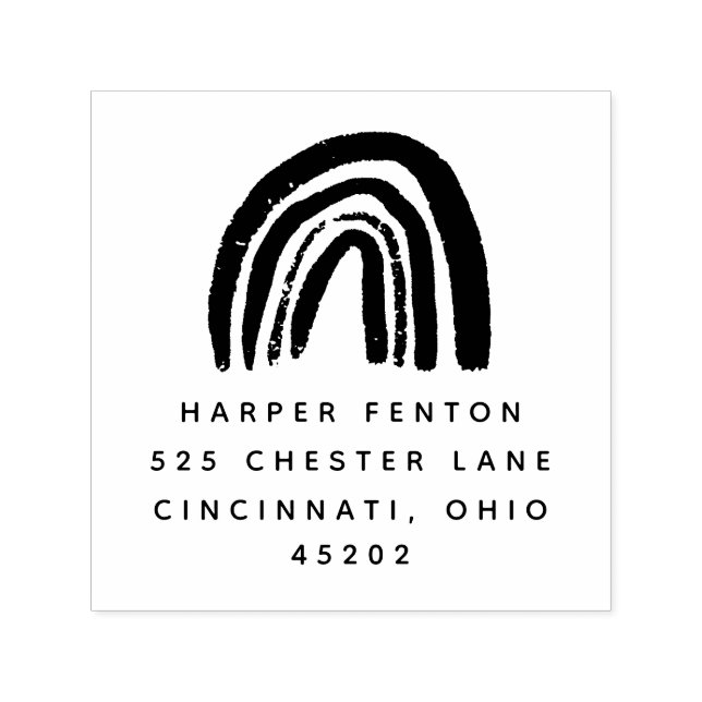 Auto Entintado Carimbo de Endereço de Retorno de Autoimpressão do (Design)