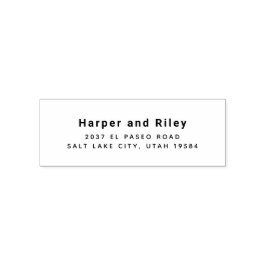 Auto Entintado Carimbo de Endereço de Retorno de Autoimpressão Mo