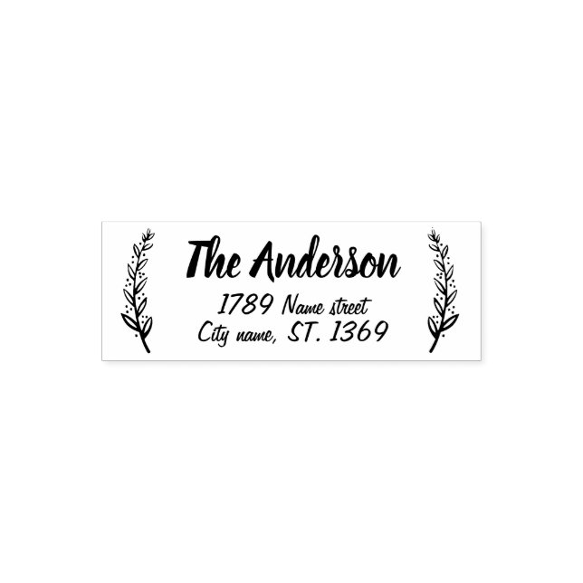 Auto Entintado Carimbo de Endereço de Retorno de Autosincronia co (Design)