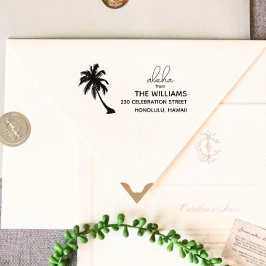 Auto Entintado Carimbo de endereço de retorno do Havaí