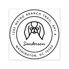 Auto Entintado Carimbo de Endereço de Retorno Japonês/Pekingês