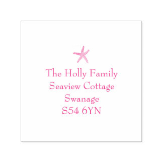 Auto Entintado Carimbo de Endereço de Starfish