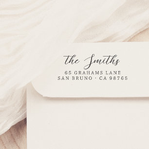 Auto Entintado Carimbo de Endereço do Nome da Caligrafia Personal