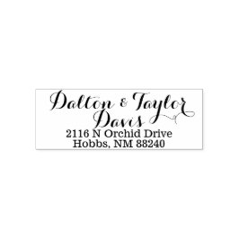 Auto Entintado Carimbo de Endereço Personalizado de Autoimpressão