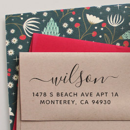 Auto Entintado Carimbo de Endereço Personalizado de Cuta com Tipo