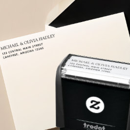 Auto Entintado Carimbo de Endereço Residencial de Devolução para 