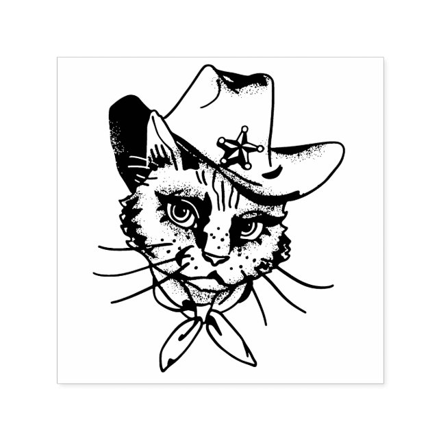 Auto Entintado Carimbo de Entintamento Automático Kitty (Design)