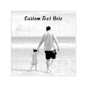 Auto Entintado Carimbo de Fotografia Personalizado com Texto Pers