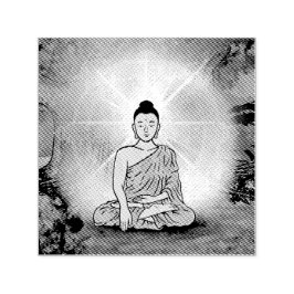 Auto Entintado Carimbo de Iluminação de Buda