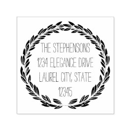 Auto Entintado Carimbo de Morada em Solo Moderno ou Circular