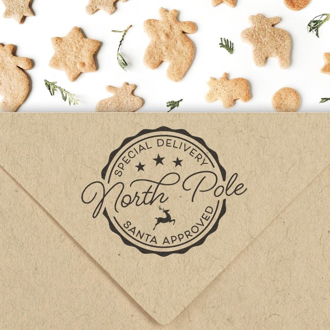 Auto Entintado Carimbo de Natal Entrega Especial Carimbo de Papai (Criador carregado)