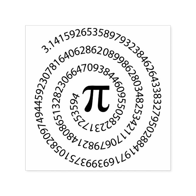 Auto Entintado Carimbo de PI, Presente de Matemática, Carimbo de  (Design)