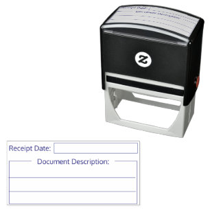 Auto Entintado Carimbo de Recebimento de Documento Personalizado