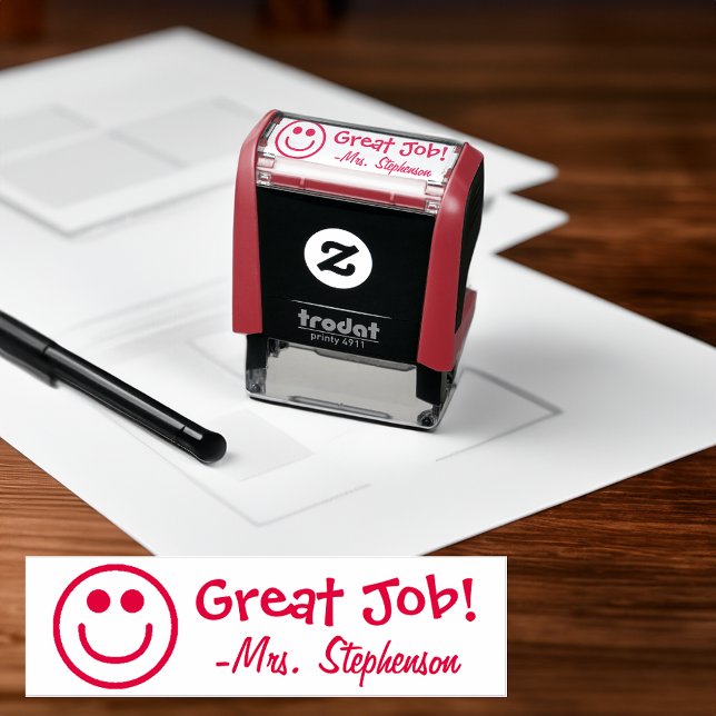 Auto Entintado Carimbo de Recompensa Personalizado do Professor (custom printed teacher reward name rubber stamp)