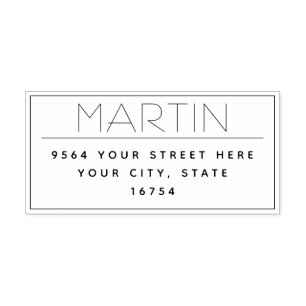 Auto Entintado Carimbo de Tinta Automática de Endereço de Retorno