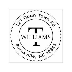 Auto Entintado Carimbo de Tinta Automática de Endereço de Retorno