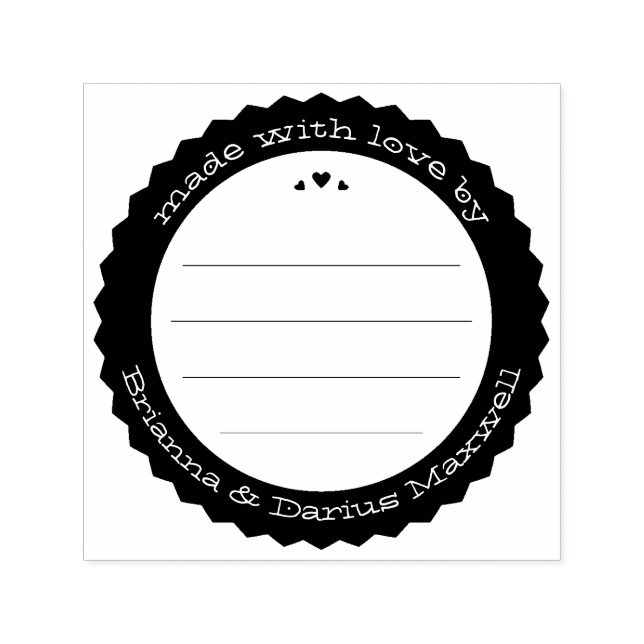 Auto Entintado Carimbo de Tinta do Rótulo de Presente da comida c (Design)