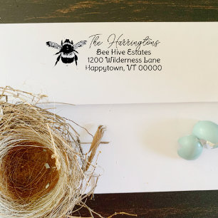 Auto Entintado Carimbo de Tinta Reutilizável de Endereço de Devol