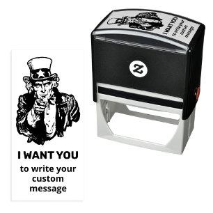 Auto Entintado Carimbo de Tio Sam