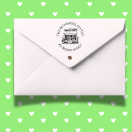 Auto Entintado Carimbo Florist Storefront Studio