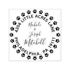 Auto Entintado Carimbo Imprimir Casal Casado Endereço de Retorno